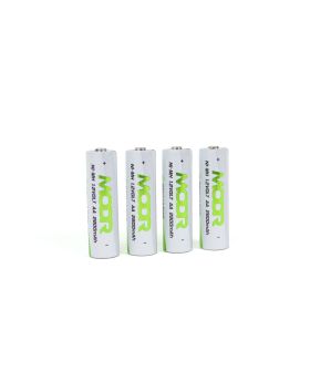 Modr Oppladbare AA-batterier 2800mAh 4p