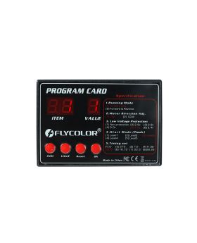 Flycolor program card for boat