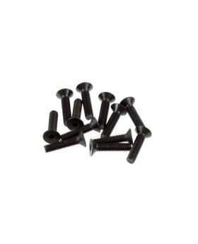 Flat Head Hex Screw HM4x18 12pcs