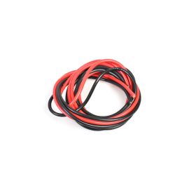 Kabel röd och svart 12AWG 2meter