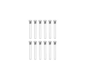 Round head flat tail half teeth screws
(12PCS)