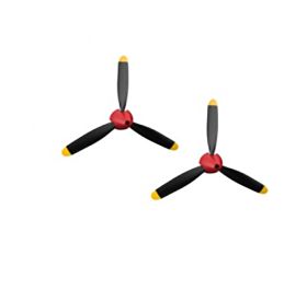 Propeller Volantex, 3-blade red, 2-pack